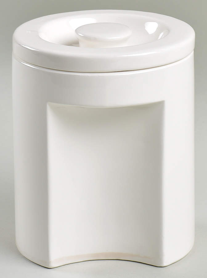 Total Color Spectrum White Medium Canister & Lid by Fitz & Floyd-1