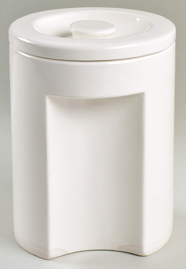 Total Color Spectrum White Large Canister & Lid by Fitz & Floyd-1