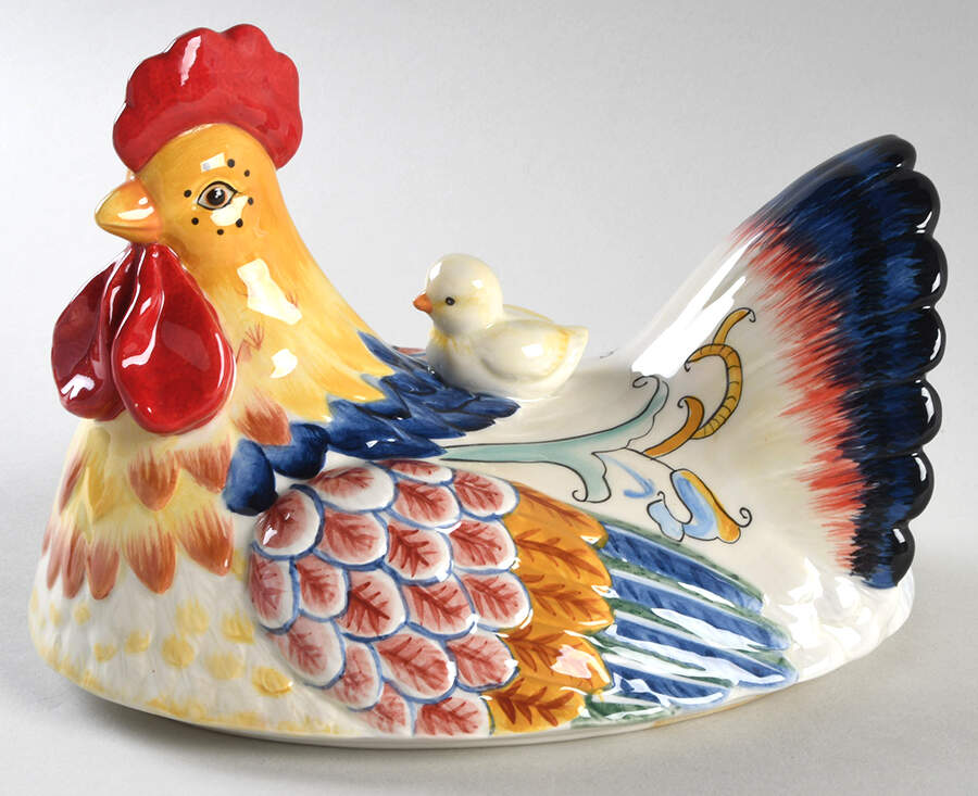 Ricamo Accessories Lid for Figural Round Vegetable by Fitz and Floyd-1