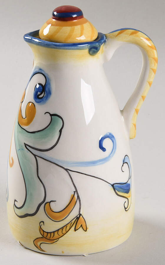 Ricamo Accessories Oil Or Vinegar Cruet and Stopper by Fitz & Floyd-1