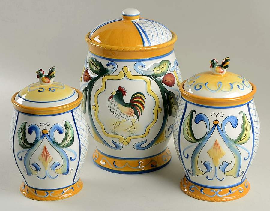 Ricamo Accessories (3 Piece) Canister Set (Box Set) by Fitz and Floyd-1