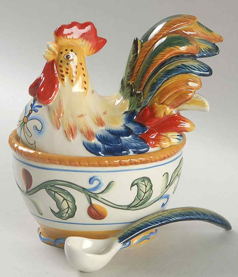 Ricamo Accessories Condiment Jar & Lid w/Spoon by Fitz and Floyd-1