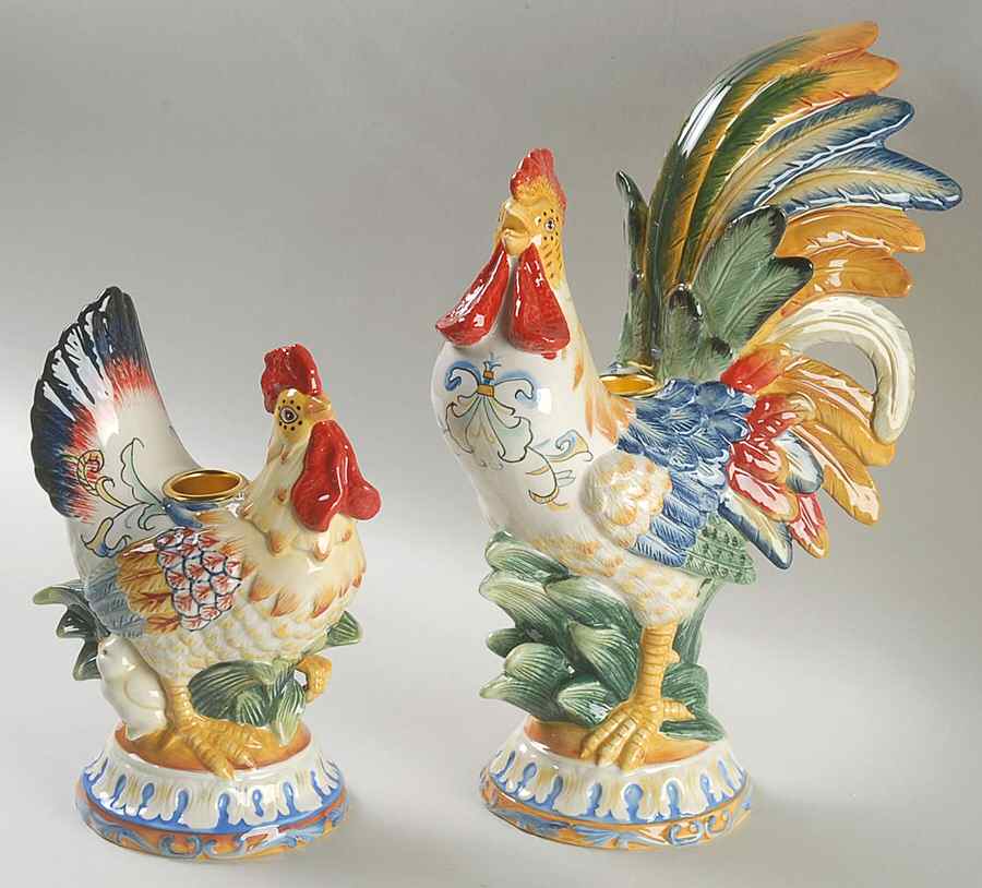 Ricamo Accessories Figural Candlestick - Set of 2 Motifs by Fitz and Floyd-1