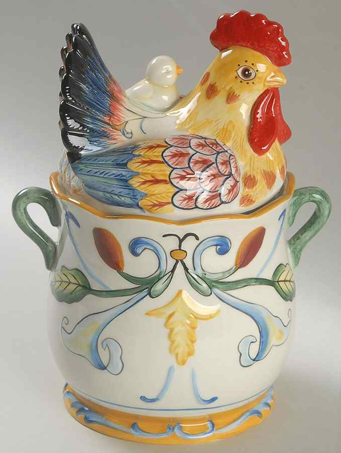 Ricamo Accessories Small Canister & Lid by Fitz & Floyd-1