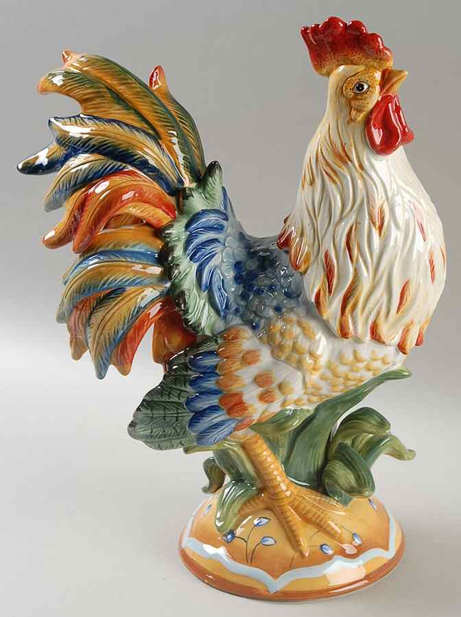 Figurines & Centerpieces Rooster Figurine (For Hen & Rooster Box Set) by Fitz & Floyd-1