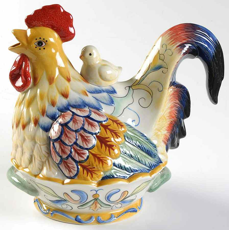 Ricamo Accessories Figural Teapot & Lid by Fitz and Floyd-1
