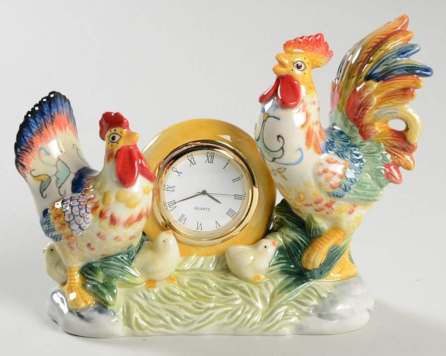 Ricamo Accessories Figural Clock by Fitz and Floyd-1