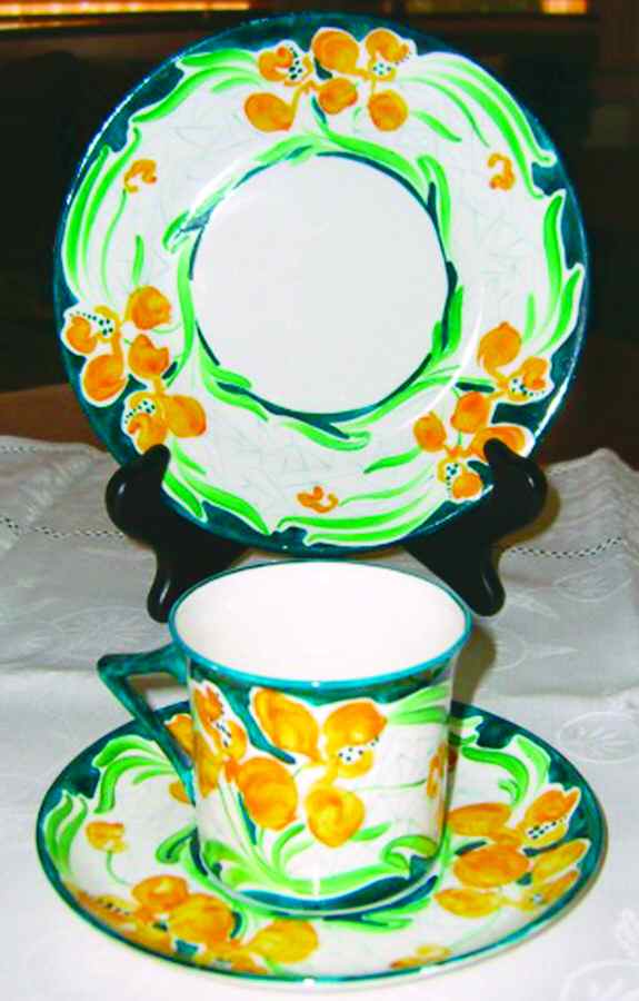 Harjian Flat Demitasse Cup & Saucer Set by Foley-1