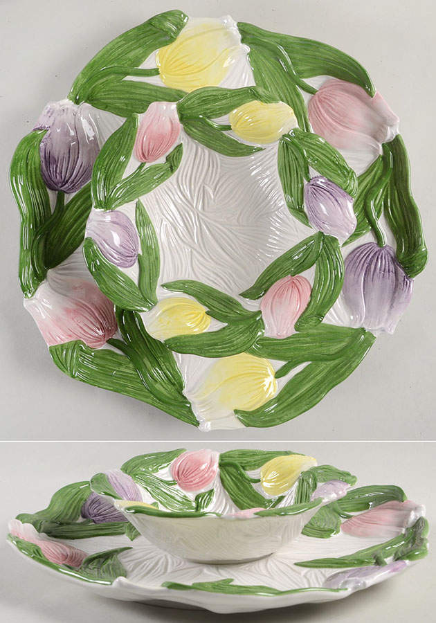 Spring Parade (2 Piece) Chip & Dip Set by Fitz and Floyd-1