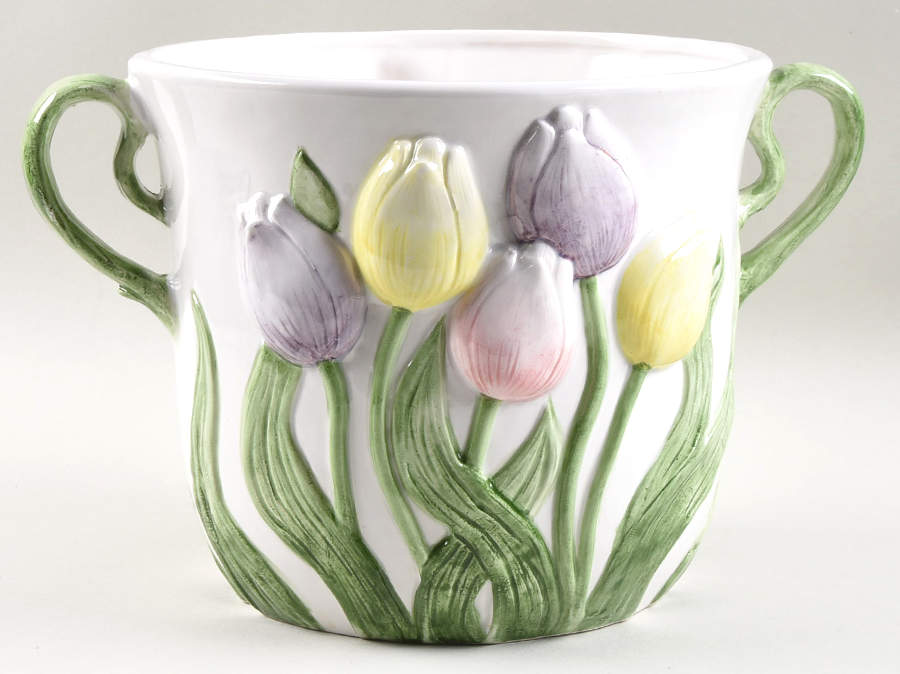 Spring Parade 7" Flower Pot by Fitz & Floyd-1