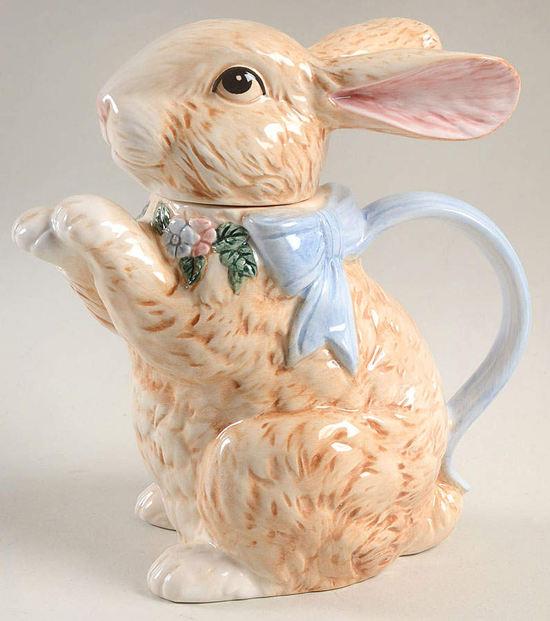 Berkshire Bunny Teapot & Lid by Fitz & Floyd-1