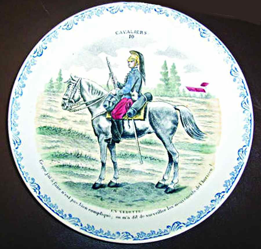 Cavaliers Salad Plate by Hautin & Boulanger-1