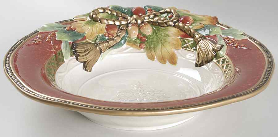 Holiday Solstice 13" Round Serving Bowl by Fitz & Floyd-1