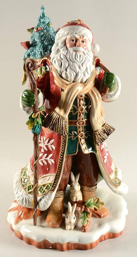 Holiday Solstice Santa Claus Figurine by Fitz & Floyd-1