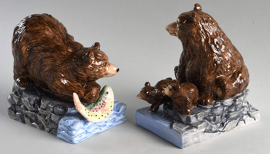 Sequoia Animals China Bookend - Set of 2 by Fitz & Floyd-1
