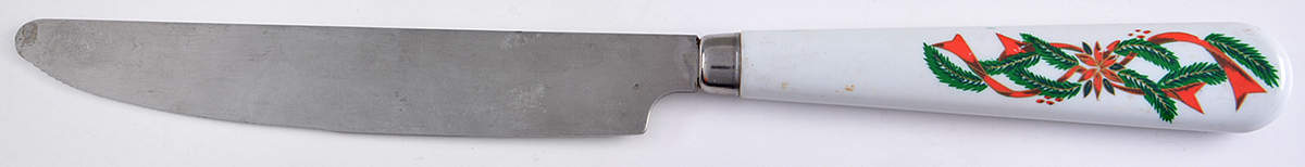 Poinsettia & Ribbons Small Dinner Knife by Fine China of China-1
