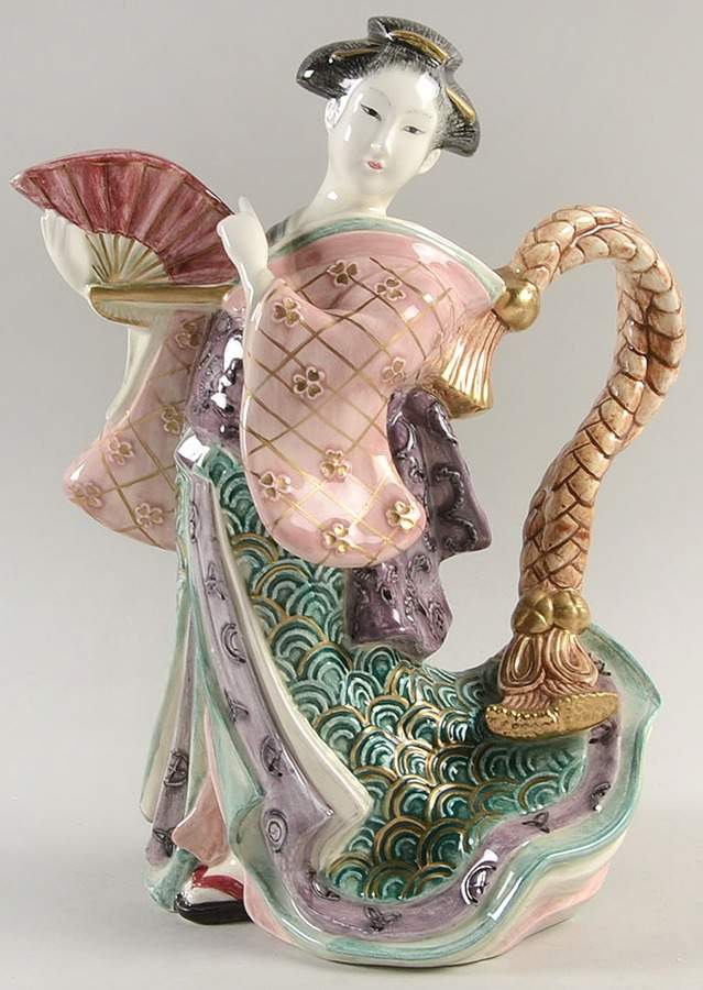Kyoto Festival Figural Pitcher by Fitz & Floyd-1