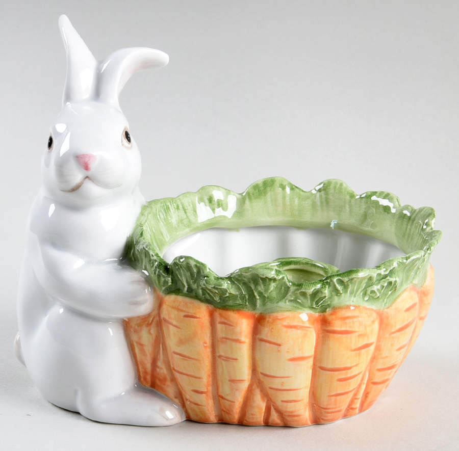 Welsh Rabbit Small Candlestick by Fitz & Floyd-1