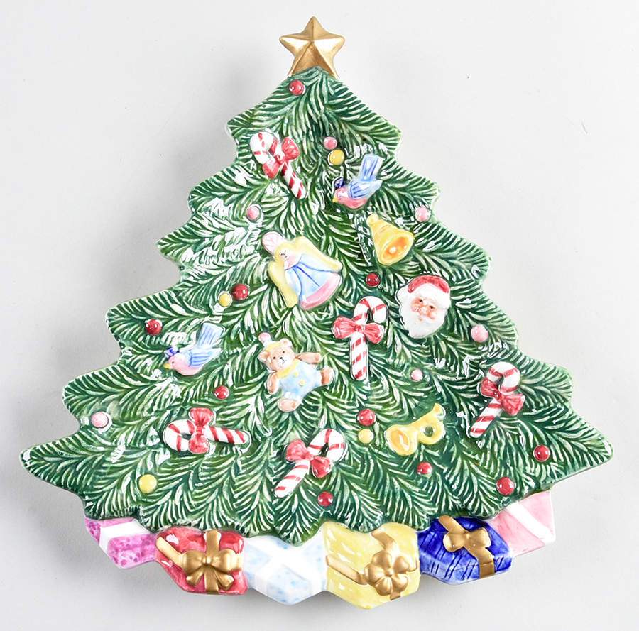 Yule Tree Luncheon Plate by Fitz & Floyd-1