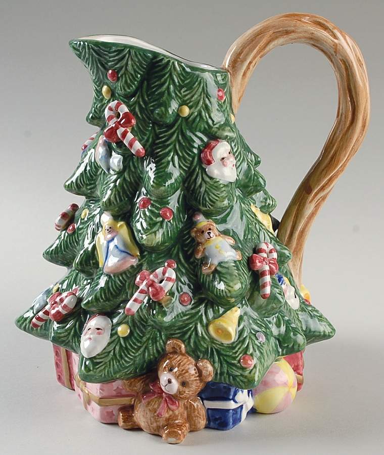 Yule Tree 48 Oz Pitcher by Fitz & Floyd-1