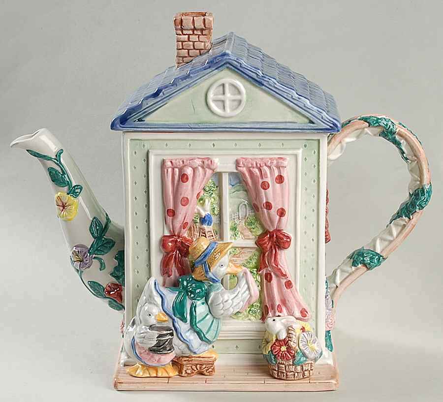 Gooseberry Lane Figural Teapot & Lid by Fitz & Floyd-1