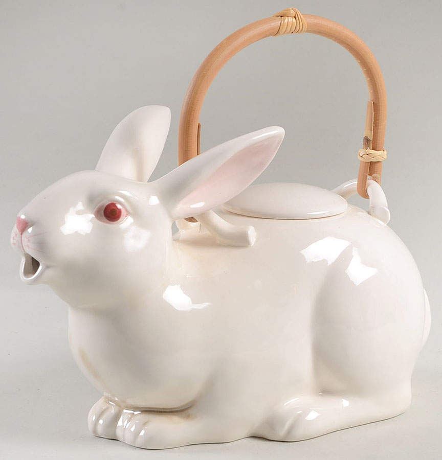 Rabbits Teapot & Lid by Fitz & Floyd-1