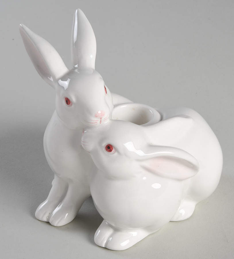 Rabbits 4" Candlestick by Fitz & Floyd-1