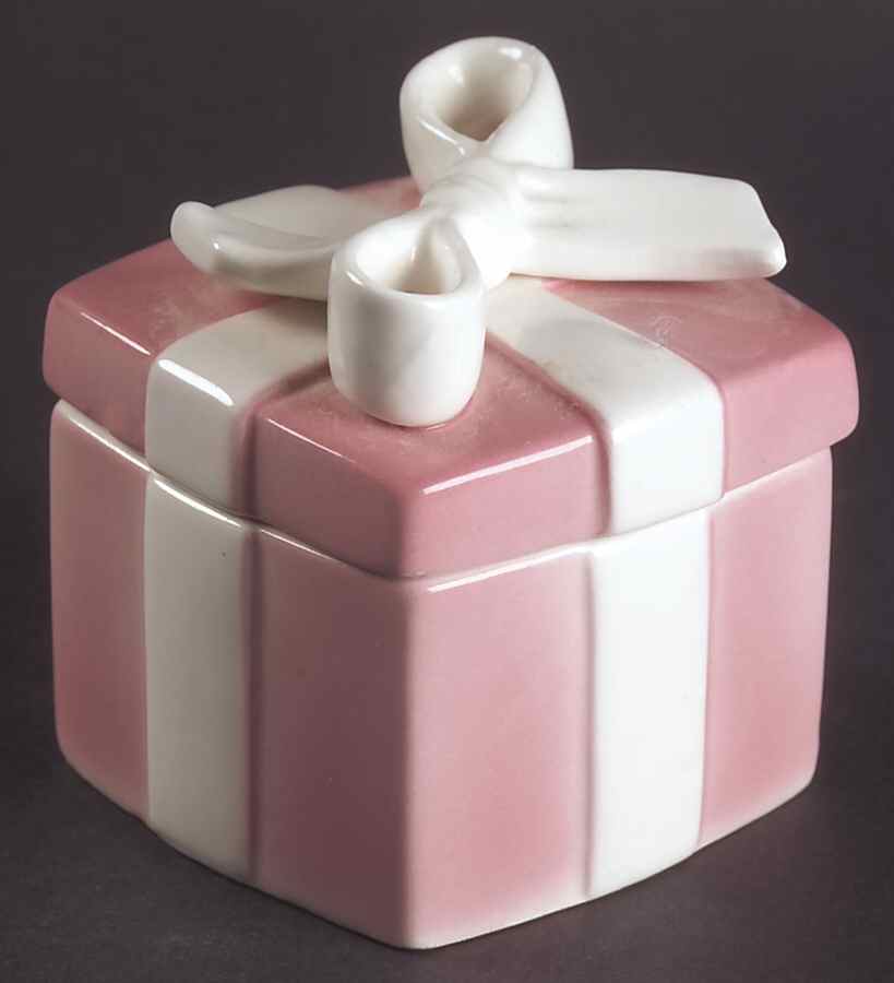Bunny Bonnet Hill Square Box with Lid by Fitz & Floyd-1