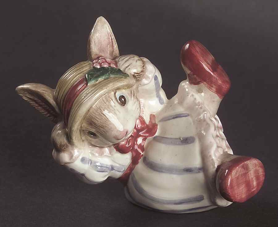 Bunny Bonnet Hill Sitting Tumbling Rabbit Figurine by Fitz & Floyd-1