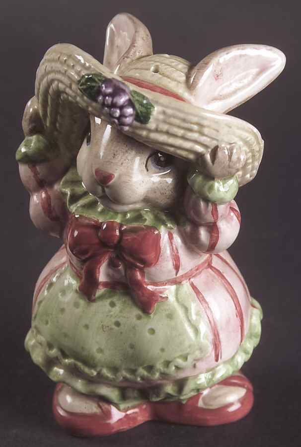 Bunny Bonnet Hill Salt Shaker by Fitz & Floyd-1