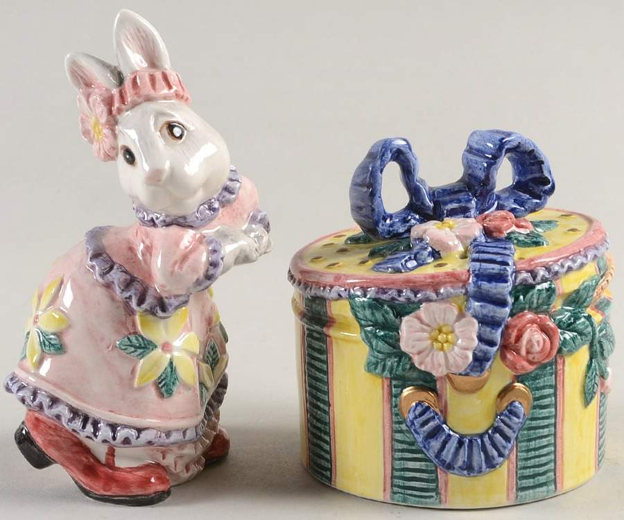 Cotton Tailors Salt & Pepper Set by Fitz & Floyd-1