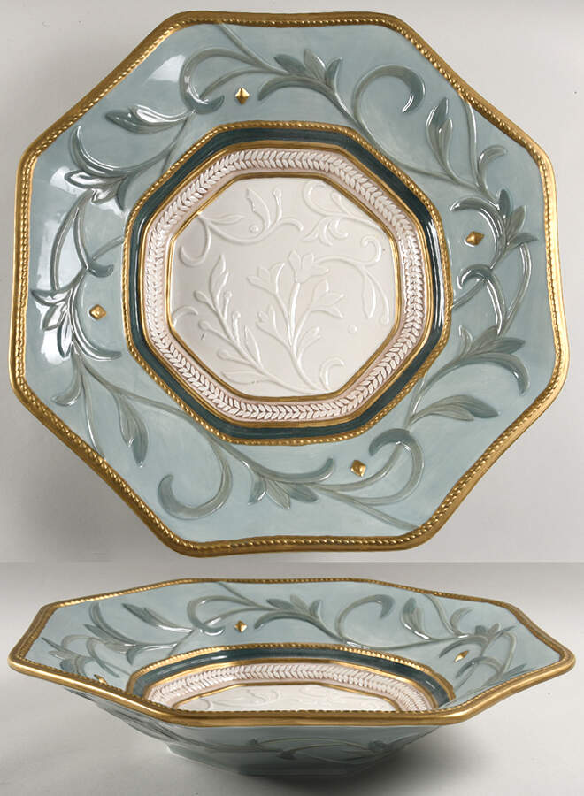 Clairmont 15" Octagonal Serving Bowl by Fitz & Floyd-1