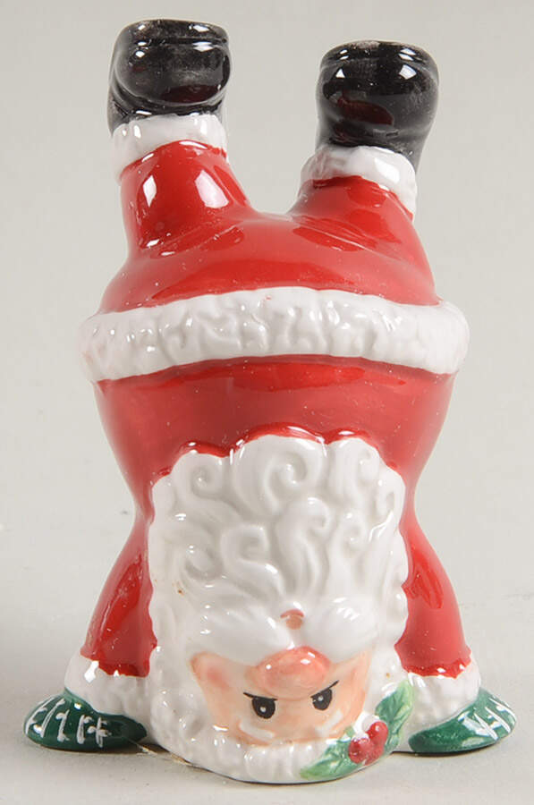 Merry Christmas On Head Tumbling Santa Figurine by Fitz & Floyd-1