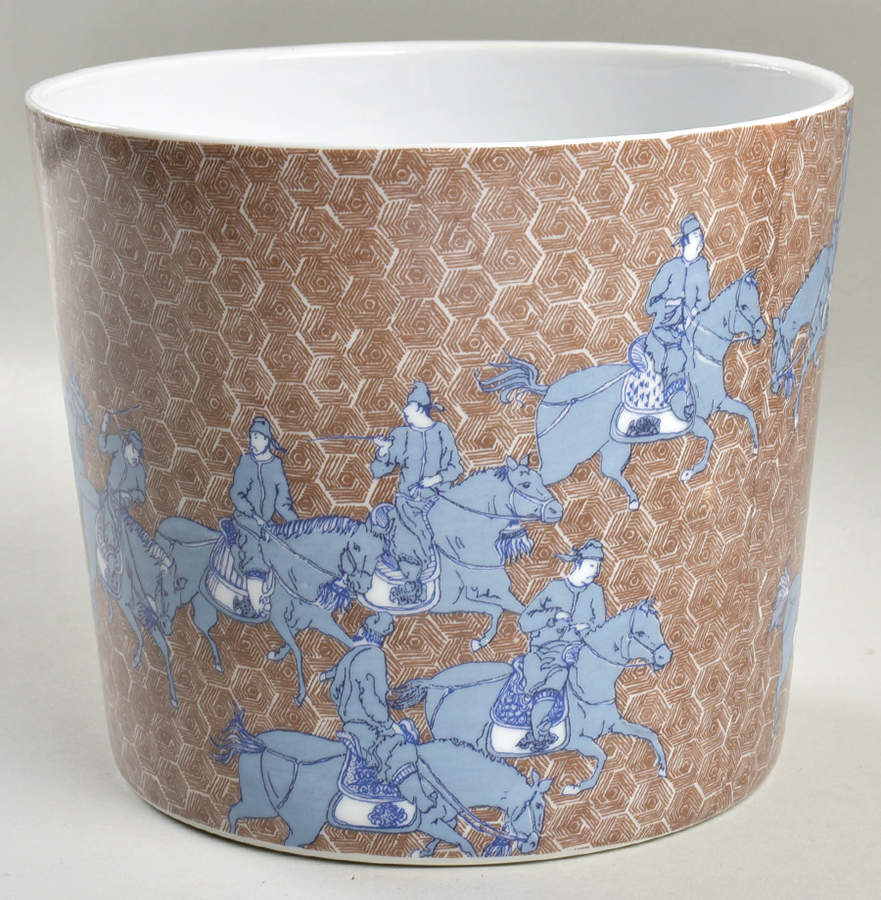 Samurai Horsemen 6" Cachepot by Fitz & Floyd-1