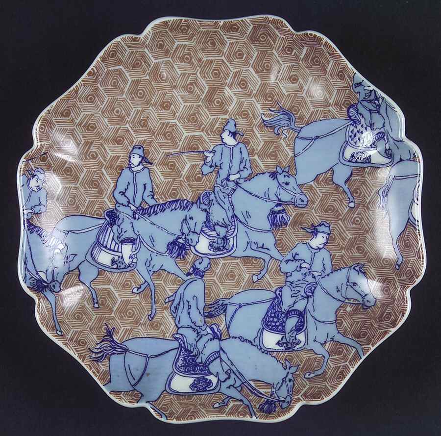 Samurai Horsemen Bread & Butter Plate by Fitz & Floyd-1