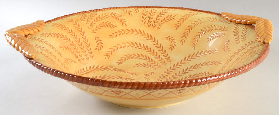Gallo de Oro 17" Large Salad Serving Bowl by Fitz & Floyd-1