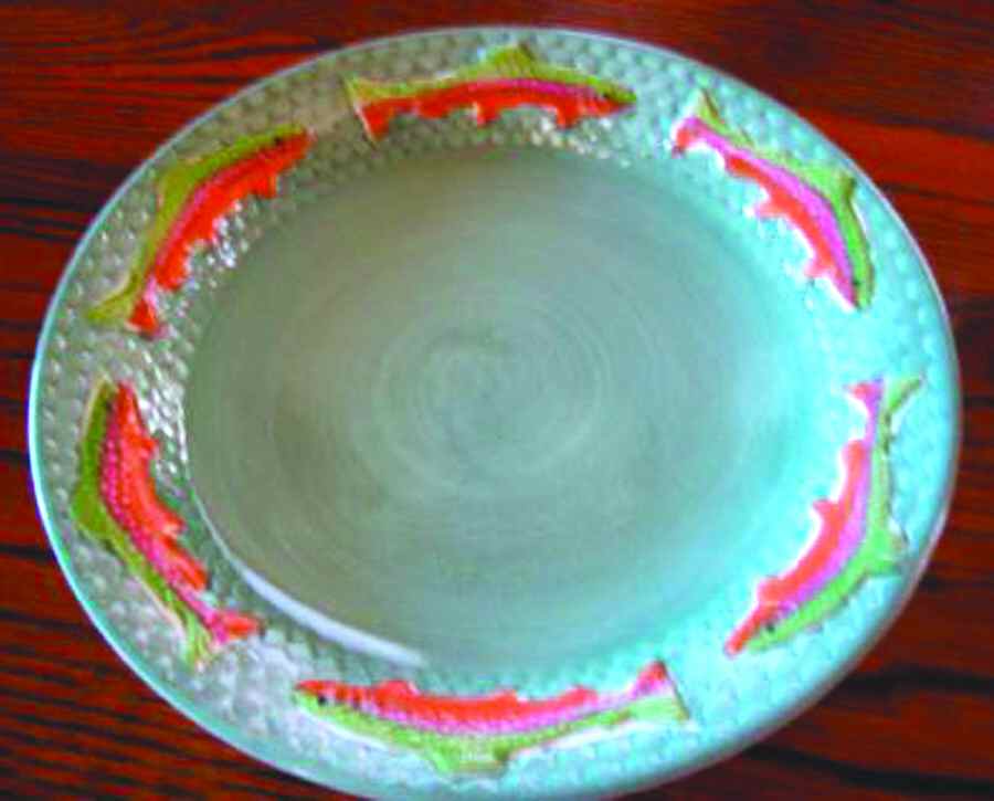 Trout Dinner Plate by Fioriware-1