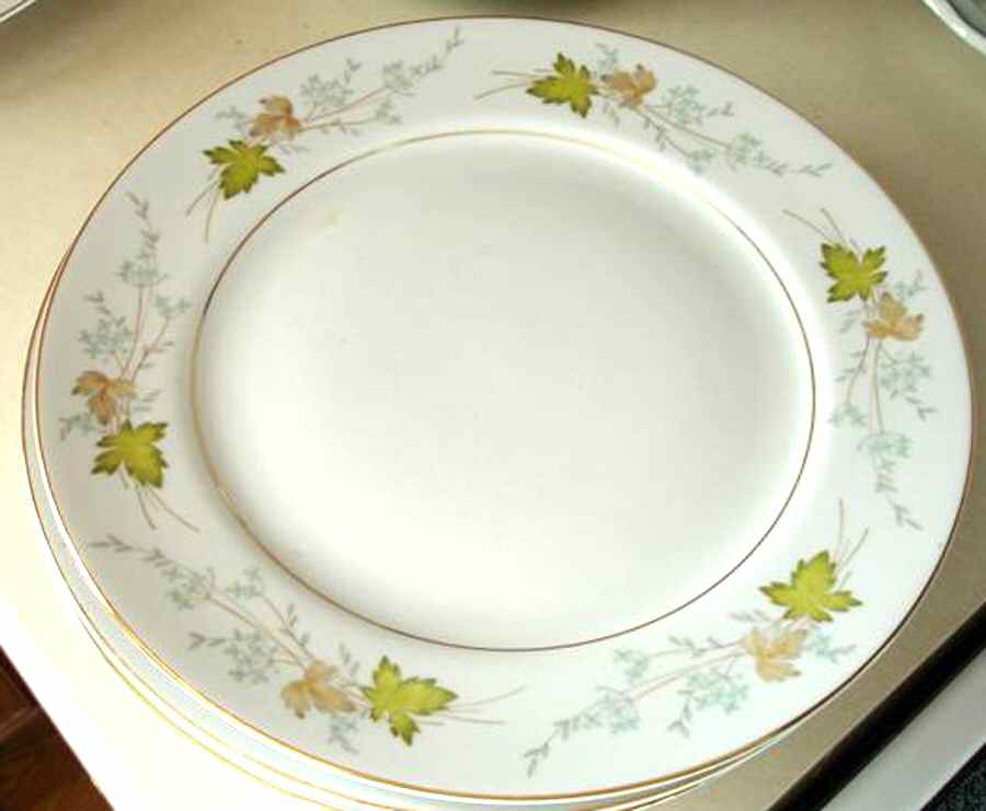 Falling Leaves Dinner Plate by Fine China of Japan-1