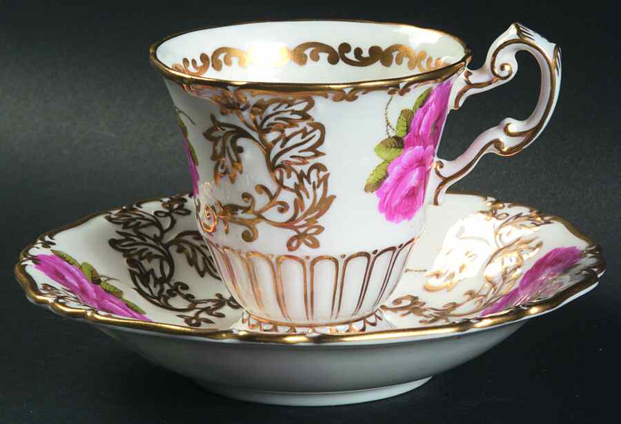 2885 Footed Cup & Saucer Set by Foley-1