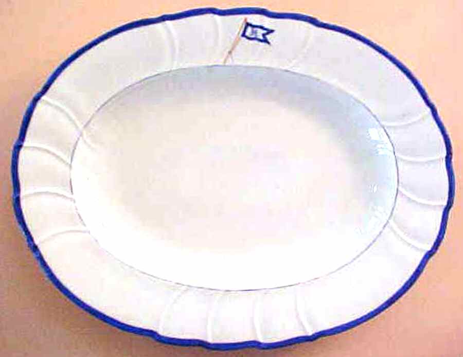 FNZ1 16" Oval Serving Platter by Franziska Hirsch-1