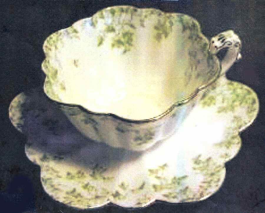 4922 Flat Cup & Saucer Set by Foley-1