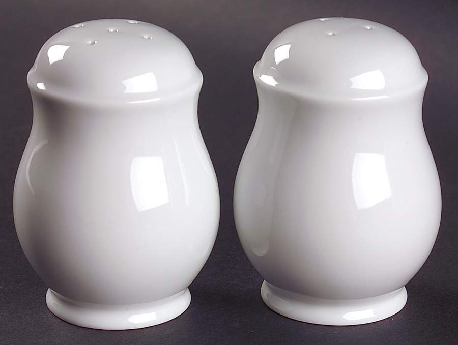 Gourmet White Stove Top Salt & Pepper Set by Fitz & Floyd-1