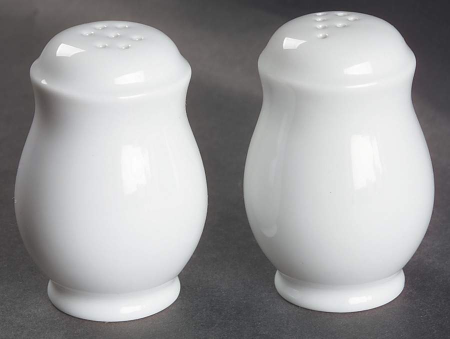 Gourmet White Salt & Pepper Set by Fitz & Floyd-1
