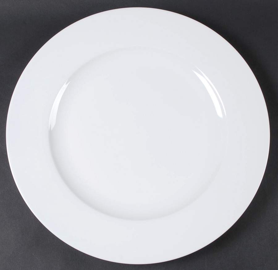 Gourmet White 14" Chop Plate (Round Platter) by Fitz & Floyd-1