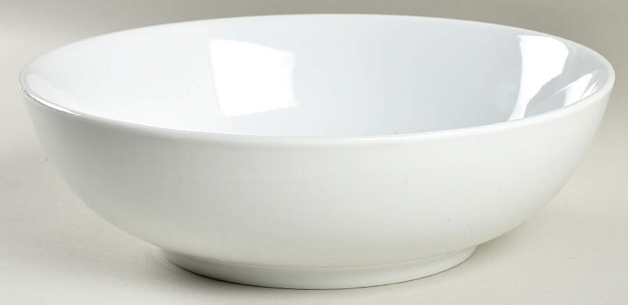 Gourmet White 9" Salad Serving Bowl by Fitz & Floyd-1