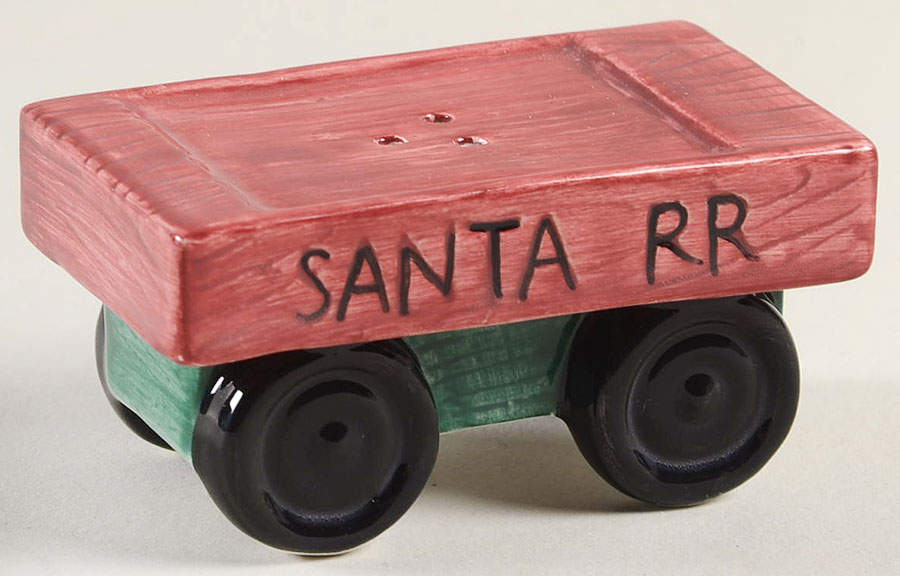Santa's Railroad Stacking Pepper Shaker by Fitz & Floyd-1