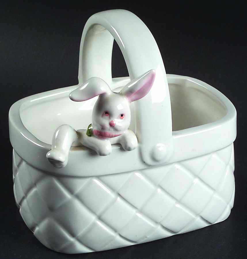 Bunny 5" Handled Basket by Fitz & Floyd-1
