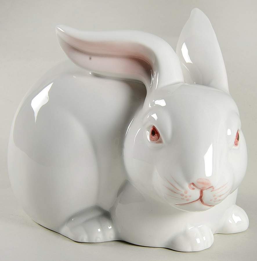 Rabbits Sitting Rabbit Figurine by Fitz & Floyd-1