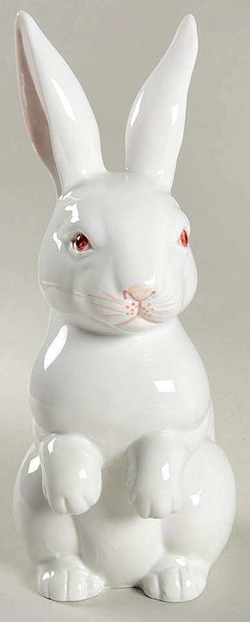 Rabbits Crouching Rabbit Figurine by Fitz & Floyd-1