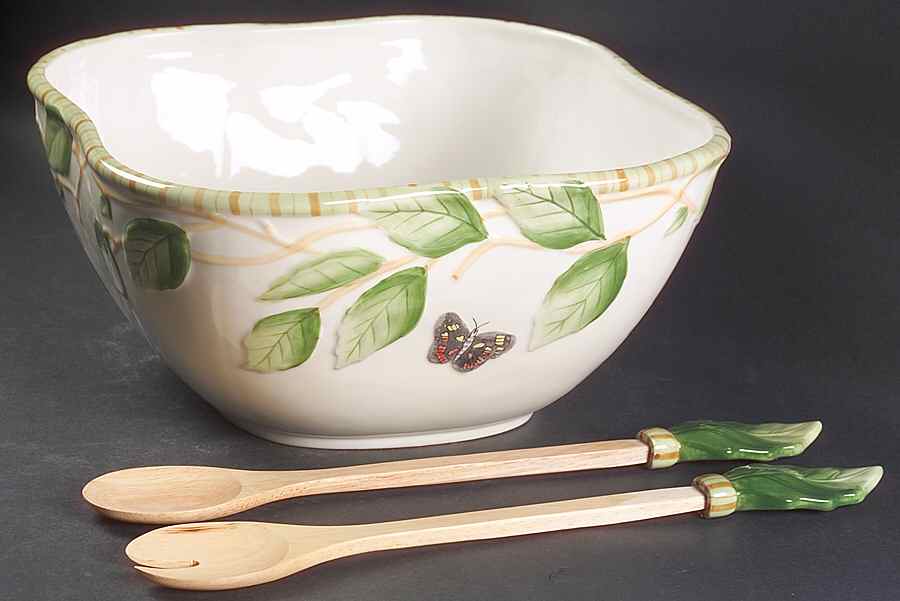 Sommer Hill Salad Set (BSQ11& SLD2W) by Fitz & Floyd-1